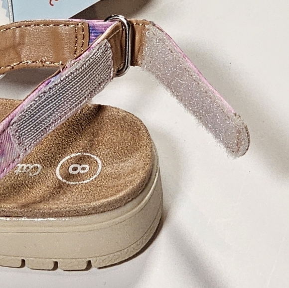 Toddler Girls Cat & Jack Tie-Dye Fabric Sandals Size 8 - Picture 9 of 10